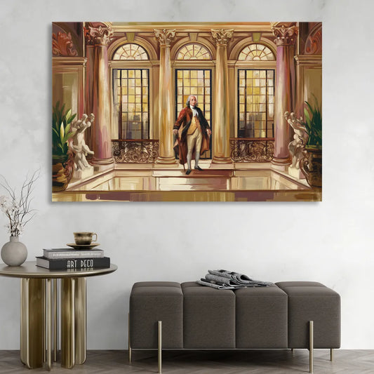 Franklin Architectural Beauty Living Room - Canvas Wall Art