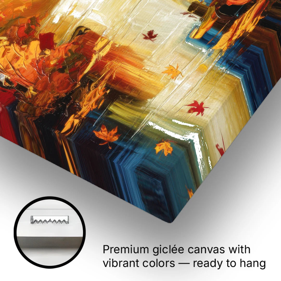Franklin Autumn Vibes - Canvas Wall Art - Gallery Wrap Corner