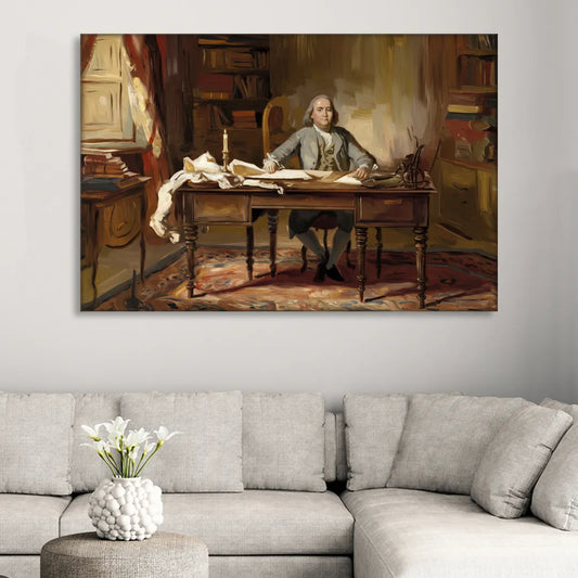 Franklin Historic Charm Living Room - Canvas Wall Art