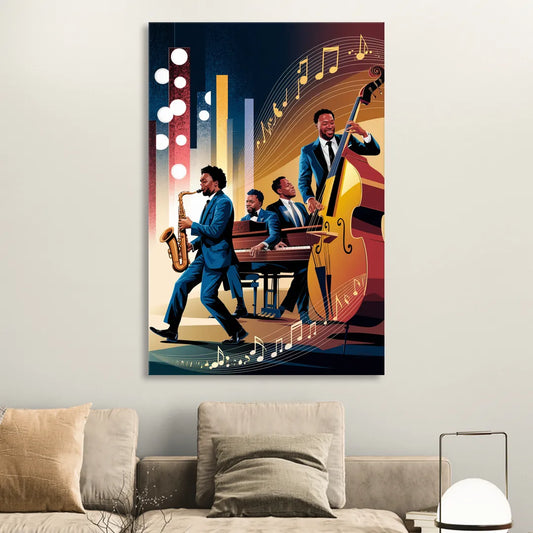 Franklin Music Legacy Living Room - Canvas Wall Art