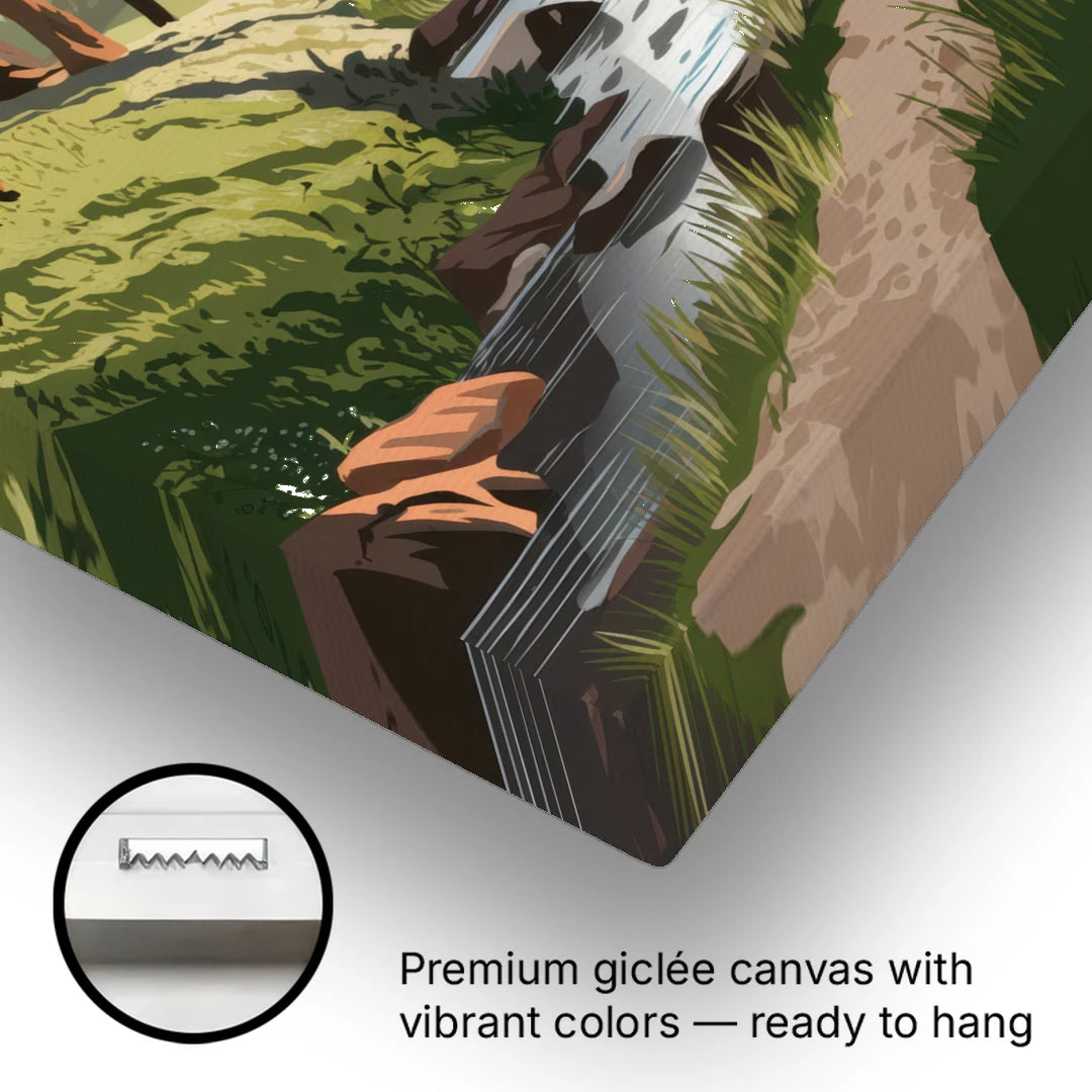 Franklin Nature Trails - Canvas Wall Art - Gallery Wrap Corner