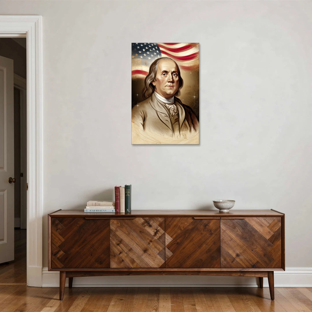 Franklin Patriotic Spirit - Canvas Wall Art - Coffee Table - 24x36