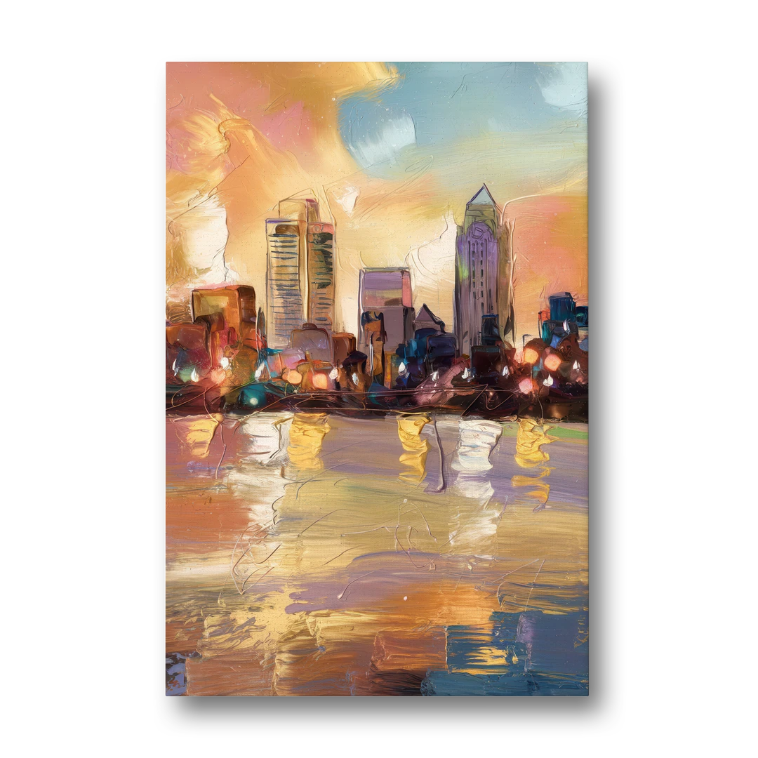 Franklin Skyline View - Canvas Wall Art - Front