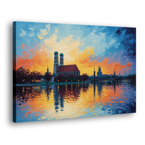Frauenkirche Silhouette - Canvas Wall Art