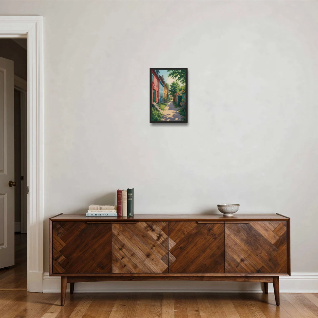 Freetown Christiania - Black Framed Canvas Wall Art - Coffee Table - 12x18