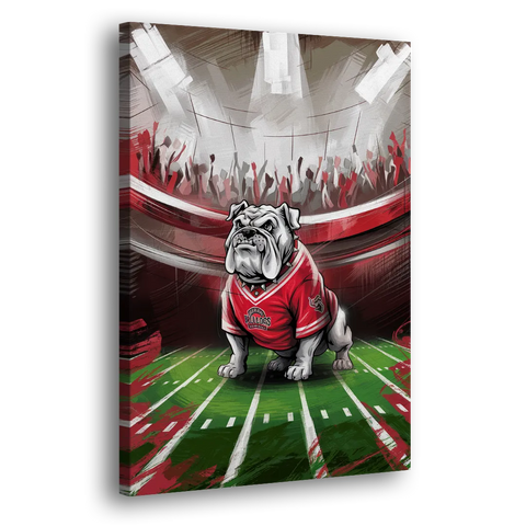 Fresno Bulldogs Game Day - Canvas Wall Art