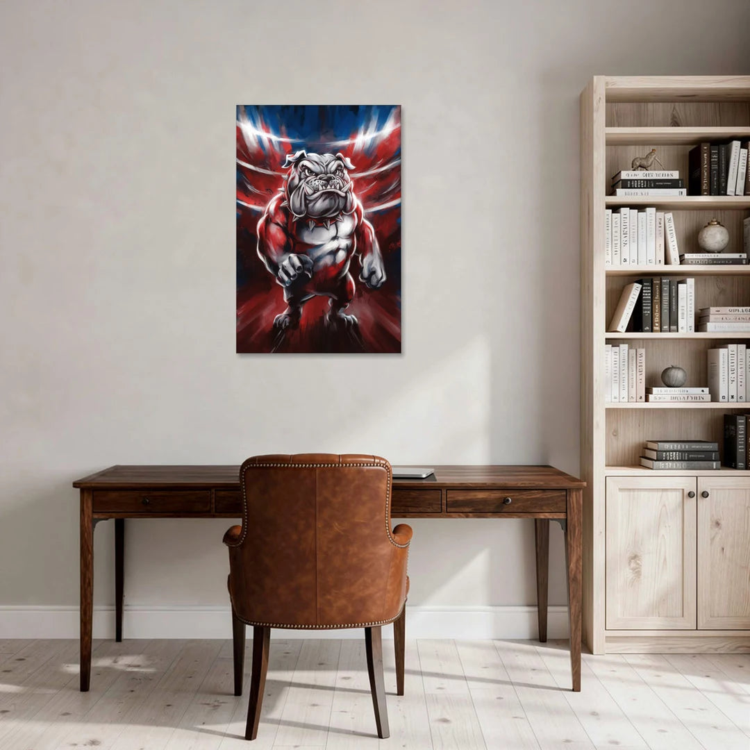 Fresno Bulldogs Legacy - Canvas Wall Art - Office - 24x36