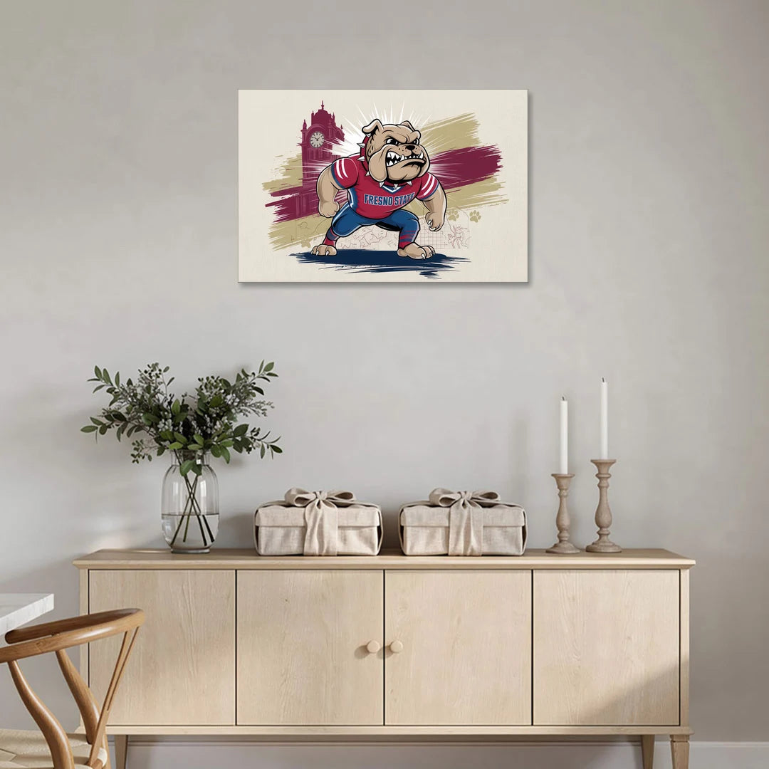 Fresno State Fans Unite - Canvas Wall Art - Coffee Table - 36x24