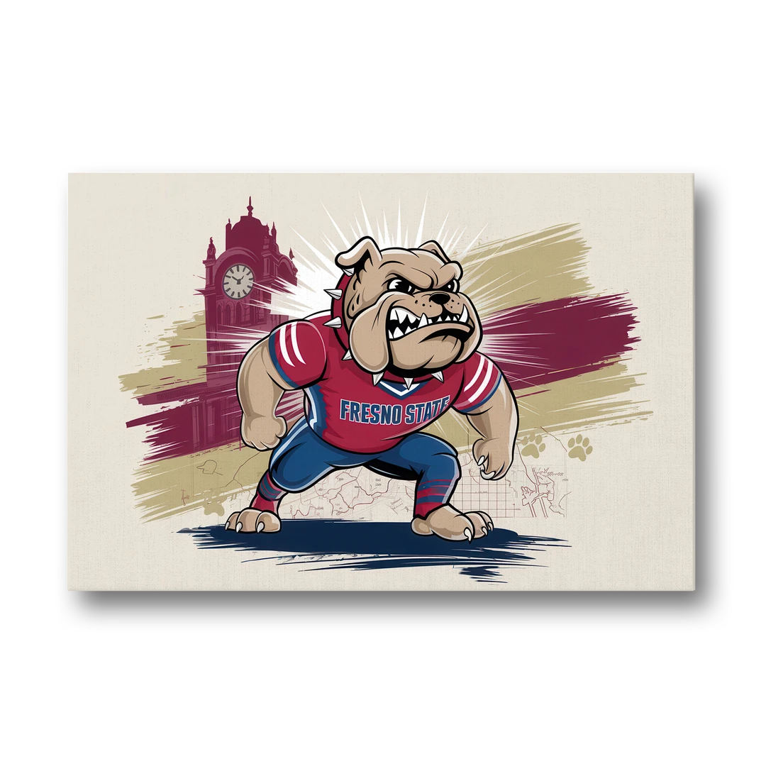 Fresno State Fans Unite - Canvas Wall Art - Front