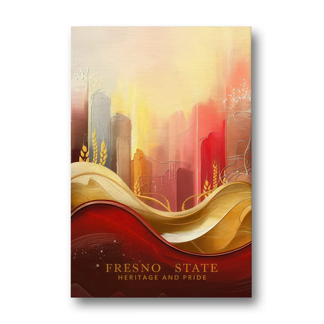 Fresno State Heritage and Pride - Canvas Wall Art - Front