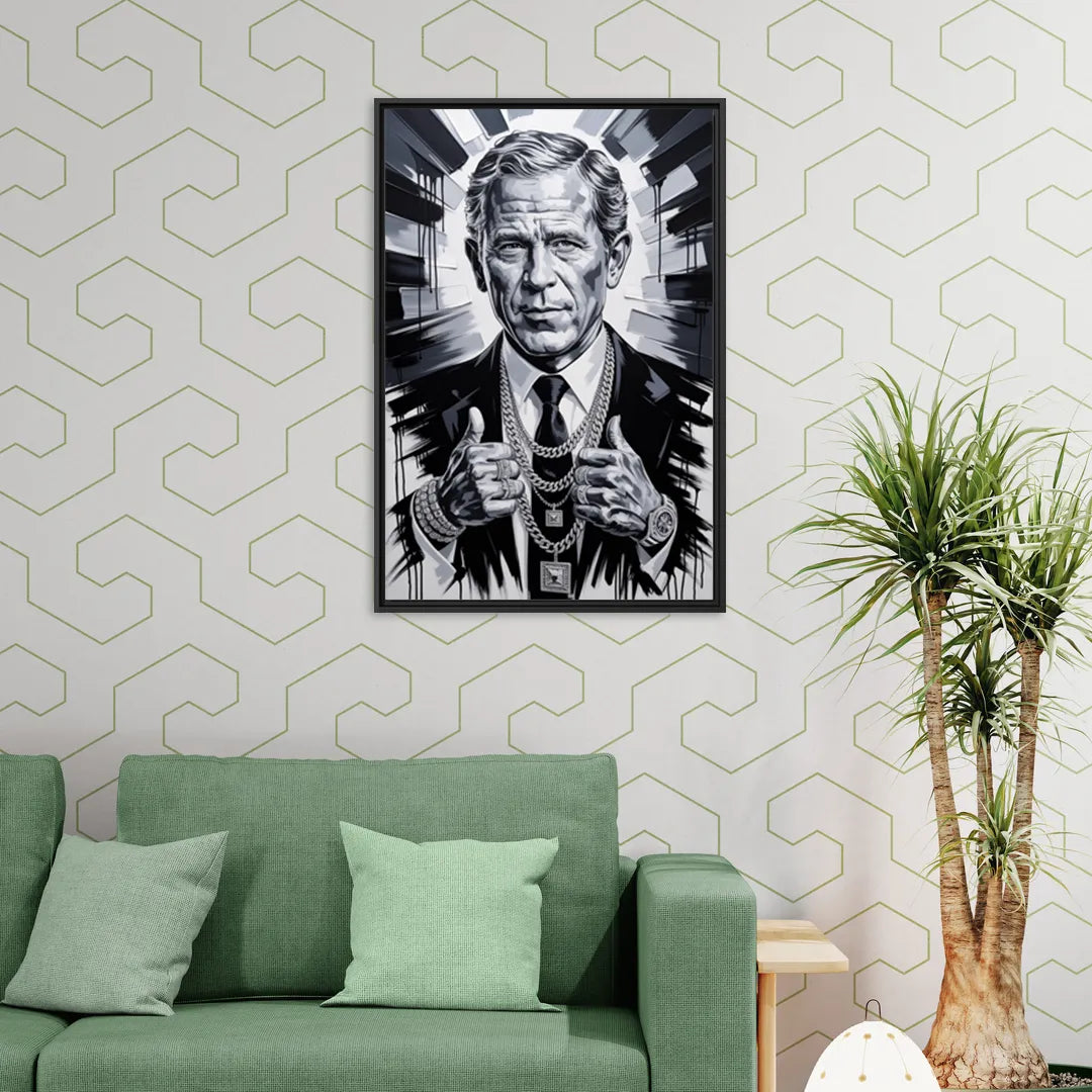 Frontier - Living Room Black Frame Canvas