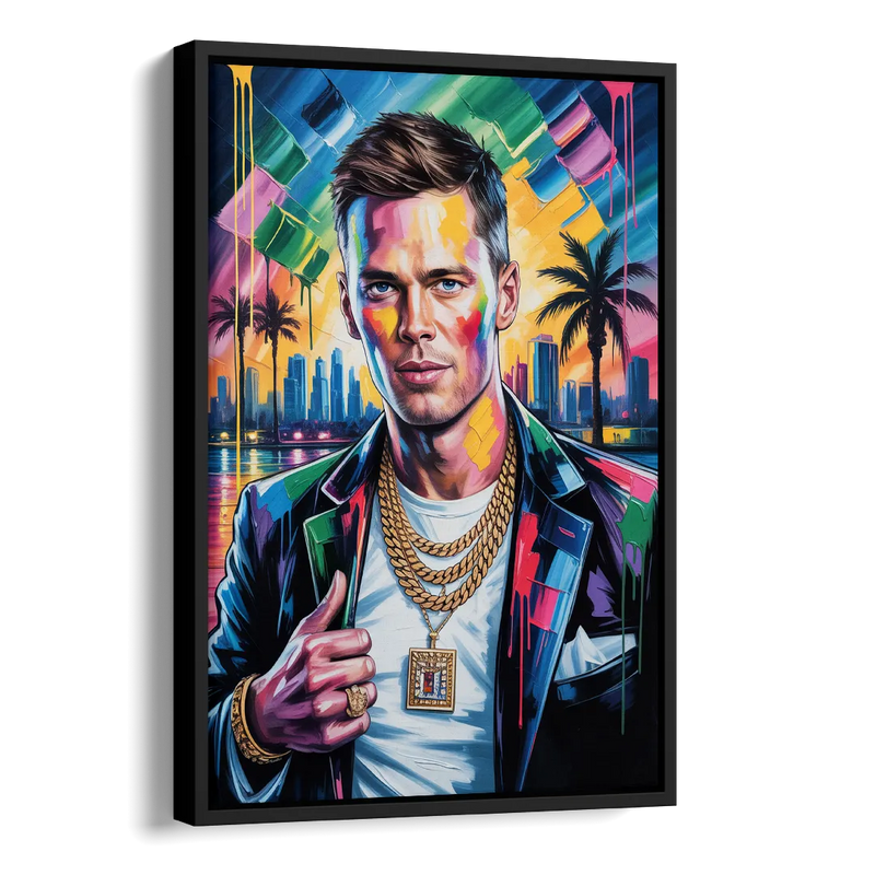 GOAT 2.0 Side - Black Canvas Wall Art