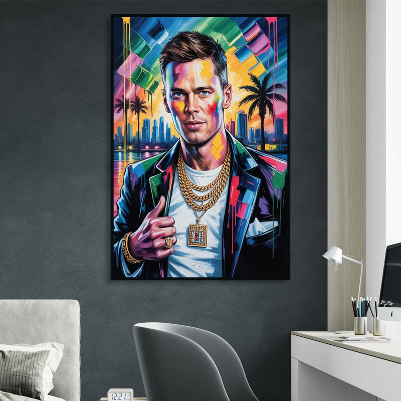 GOAT 2.0 Living Room - Black Canvas Wall Art