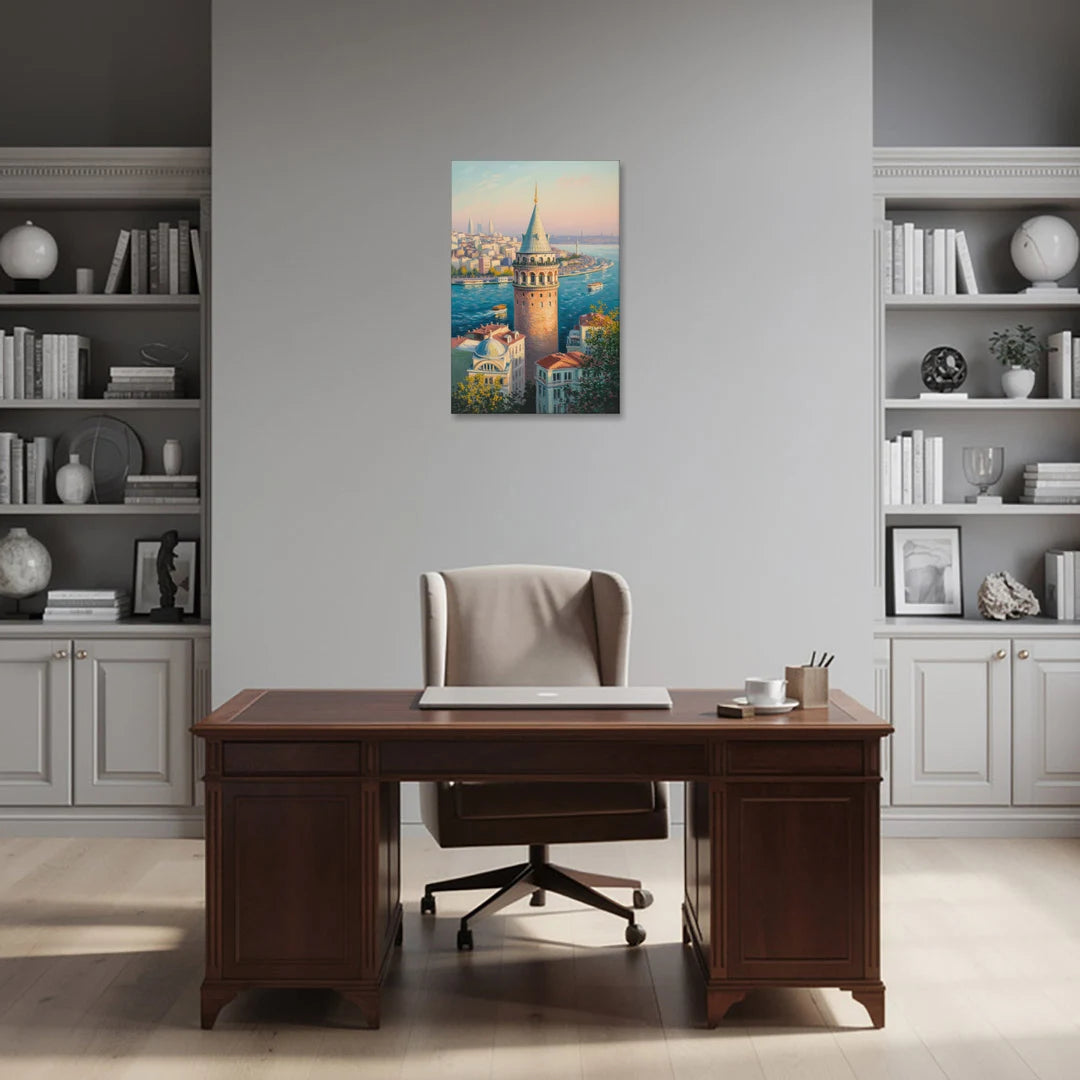 Galata Tower View - Canvas Wall Art - Office - 20x30