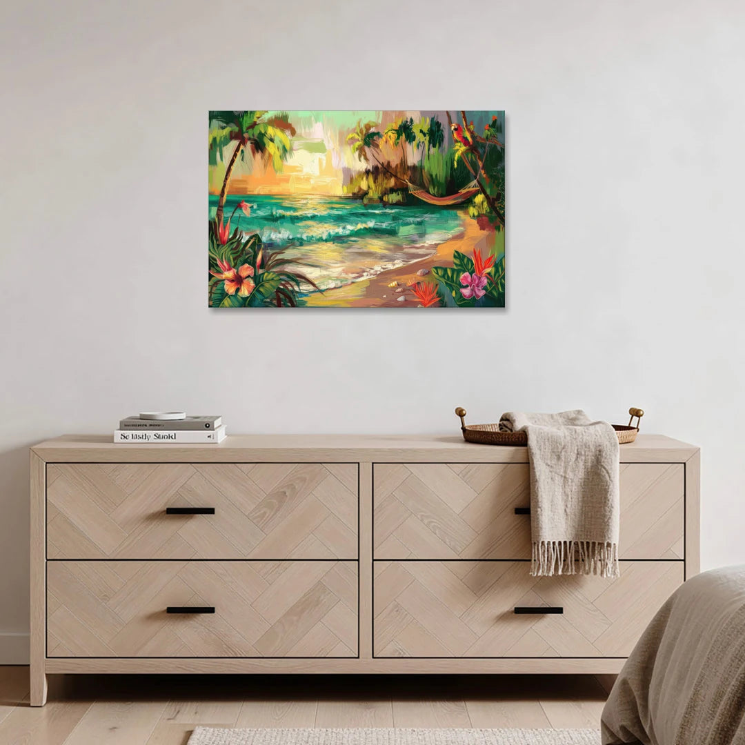 Galveston Tropical Paradise - Canvas Wall Art - Coffee Table - 36x24