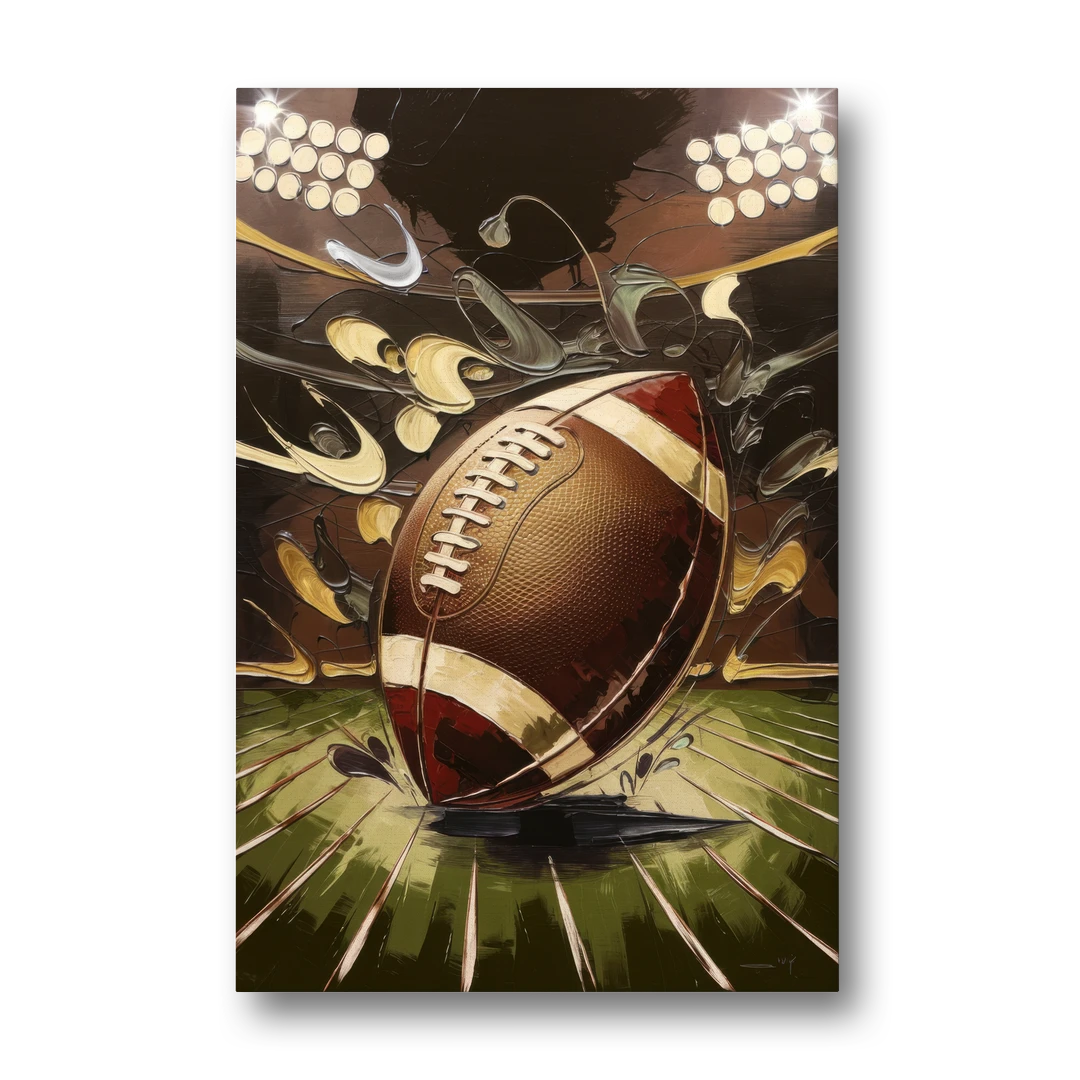 Garland Football Spirit - Canvas Wall Art - Front