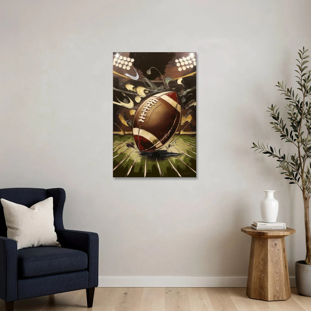 Garland Football Spirit - Canvas Wall Art - Sofa - 24x36