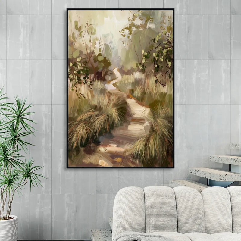 Garland Nature Trails Sitting Room - Black Canvas Wall Art