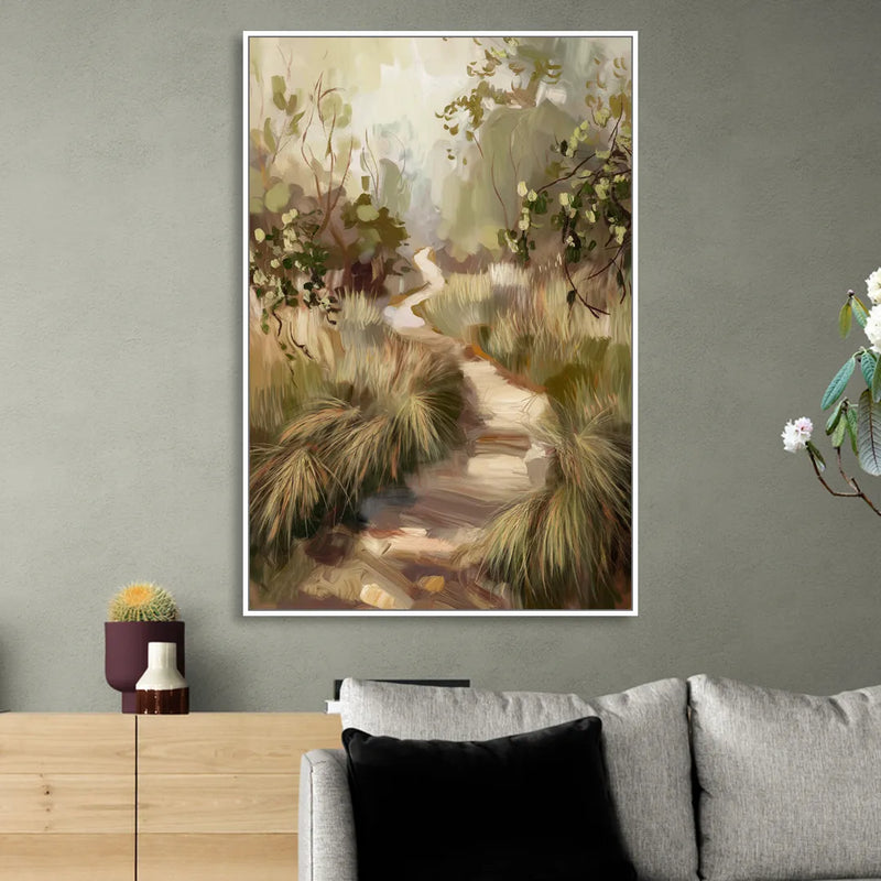 Garland Nature Trails Living Room - White Canvas Wall Art