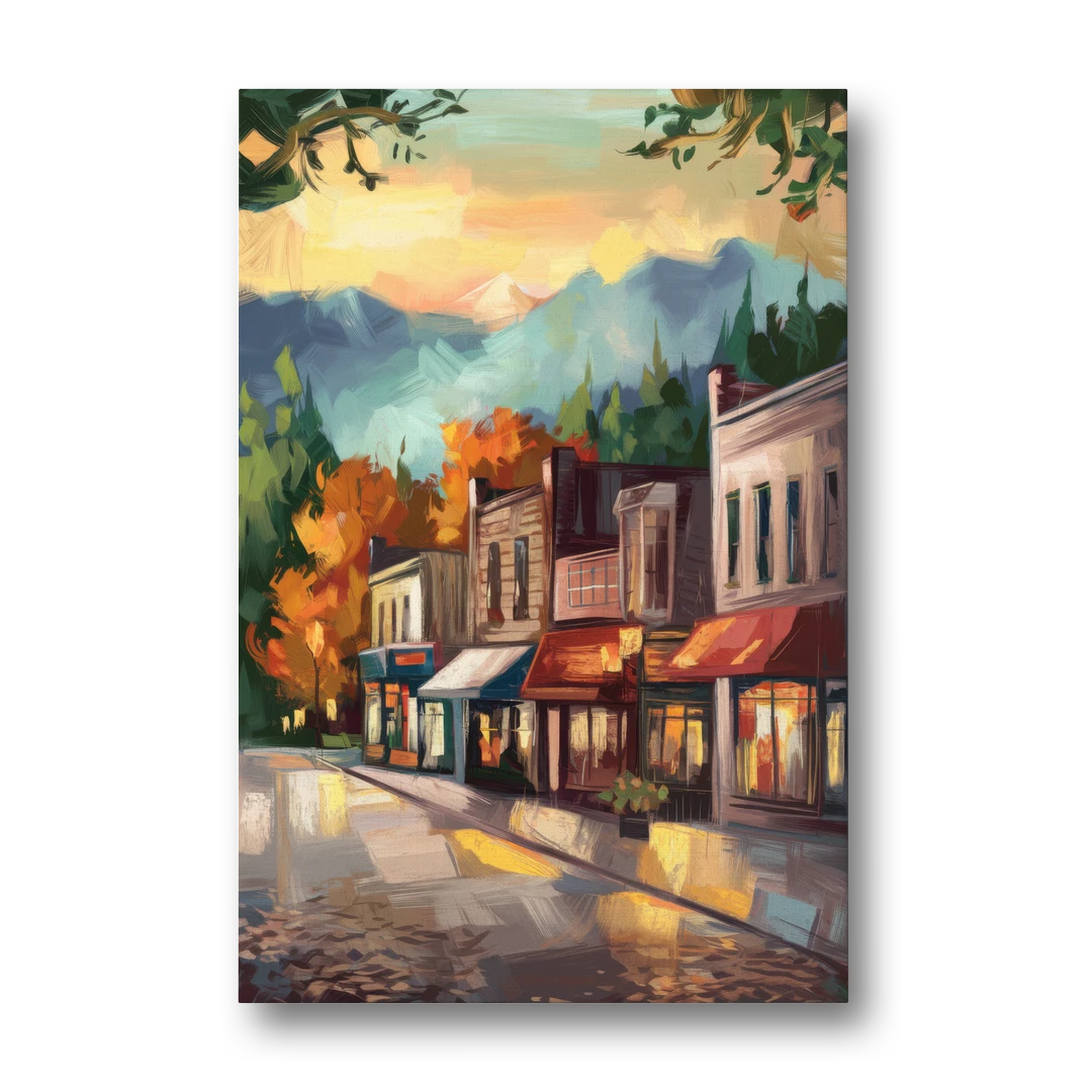 Gatlinburg Downtown Charm - Canvas Wall Art - Front