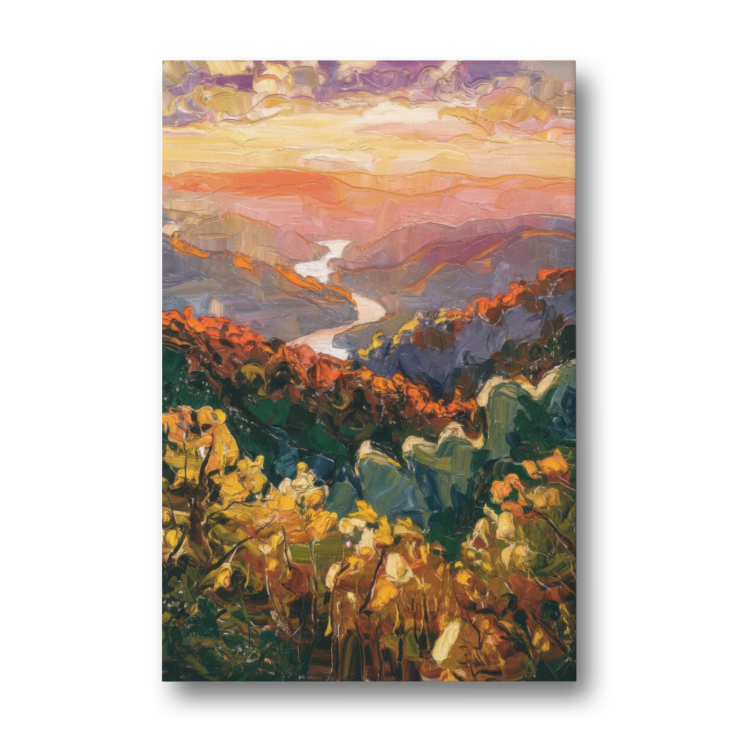 Gatlinburg Scenic Smoky Mountains - Canvas Wall Art - Front