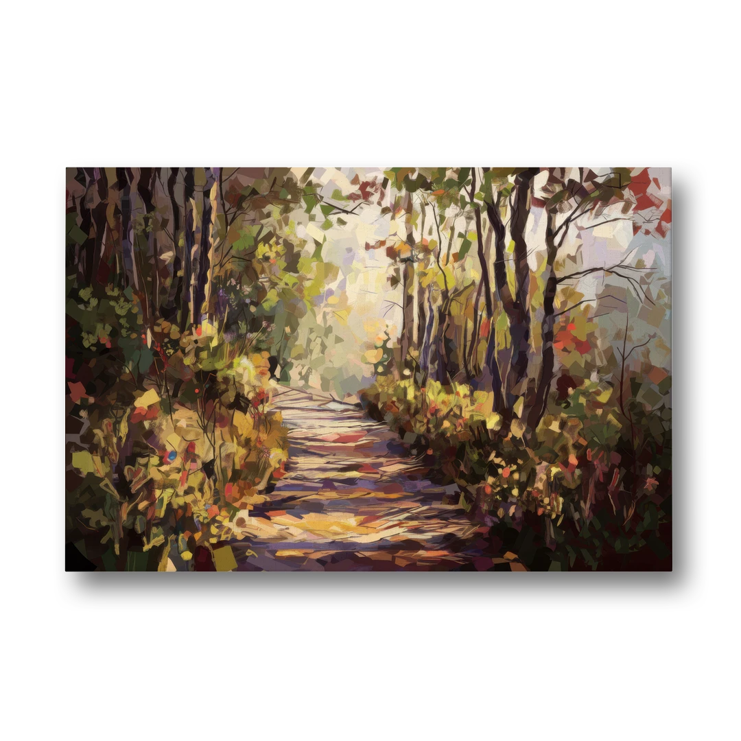 Gatlinburg Trail Through The Forest - Canvas Wall Art - Front