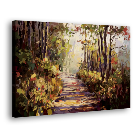 Gatlinburg Trail Through The Forest - Canvas Wall Art