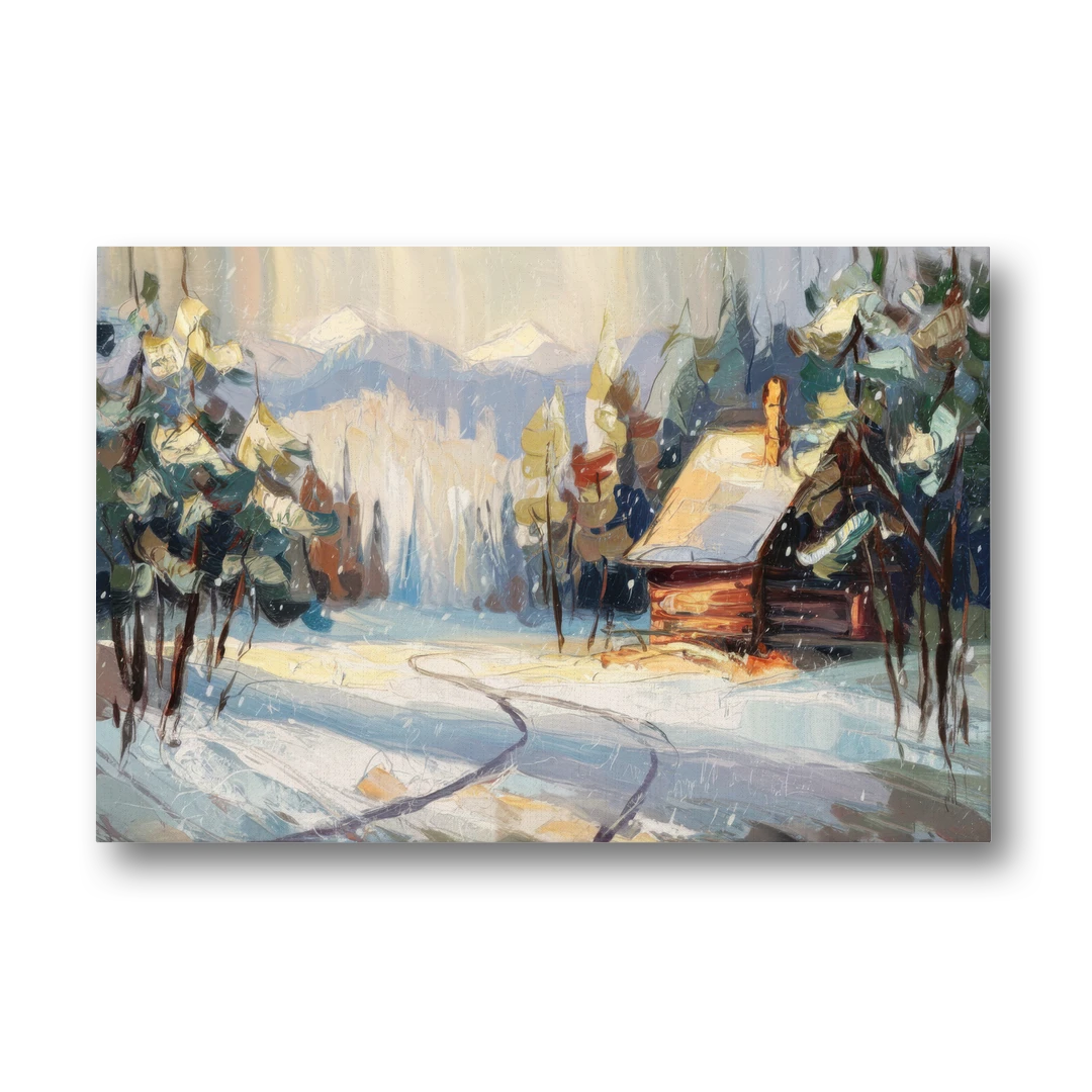 Gatlinburg Winter Wonderland - Canvas Wall Art - Front