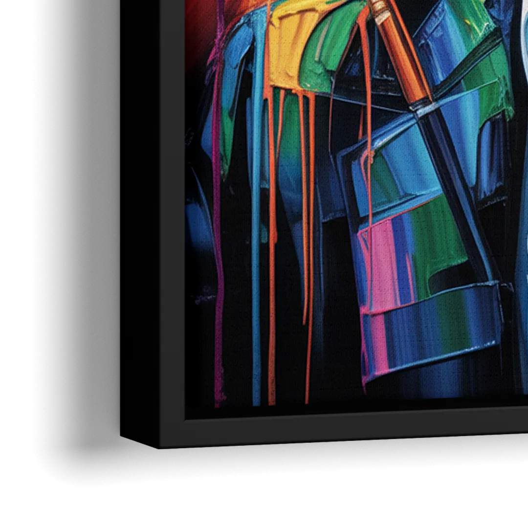 Gatsby Dreams - Close-Up Black Frame Canvas