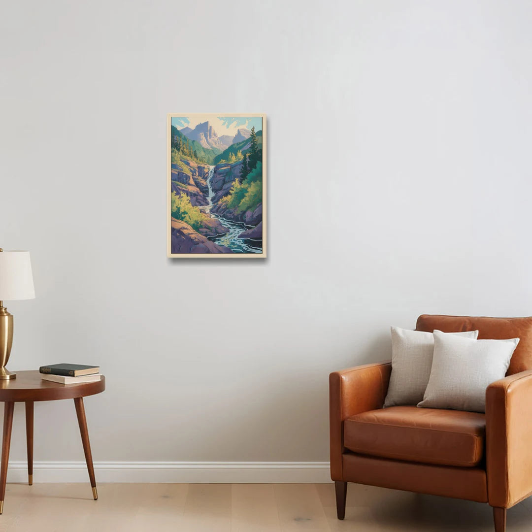 Geological Wonders - Oak Framed Canvas Wall Art - Sofa - 16x24