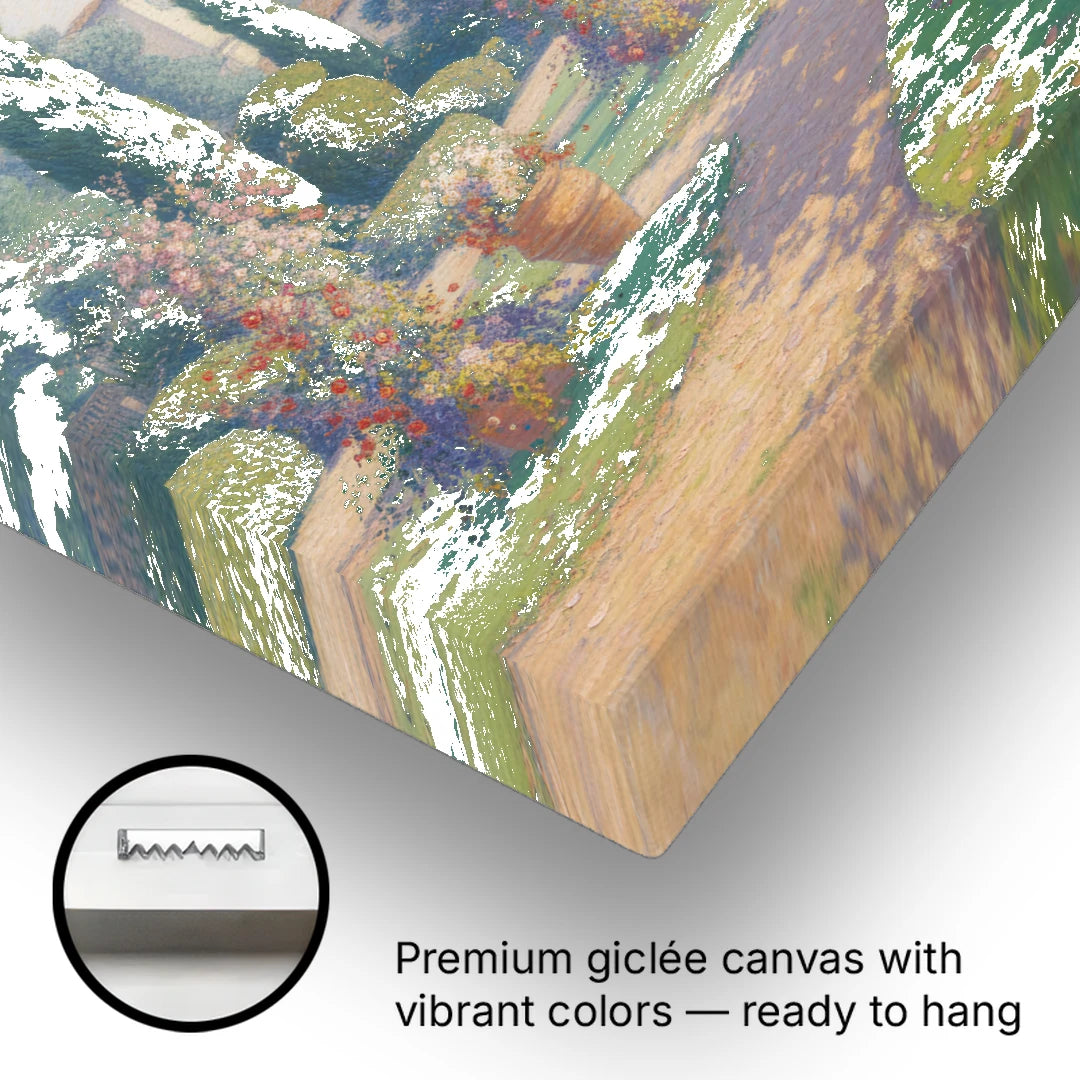 Giardino Giusti Serenity - Canvas Wall Art - Gallery Wrap Corner