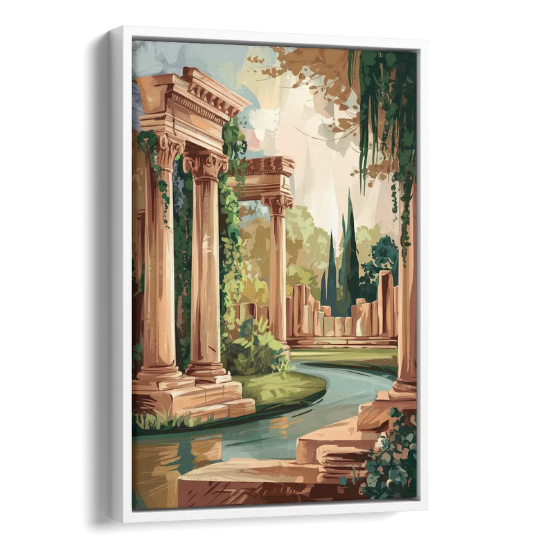 Glendale Artistic Heritage Side - White Canvas Wall Art
