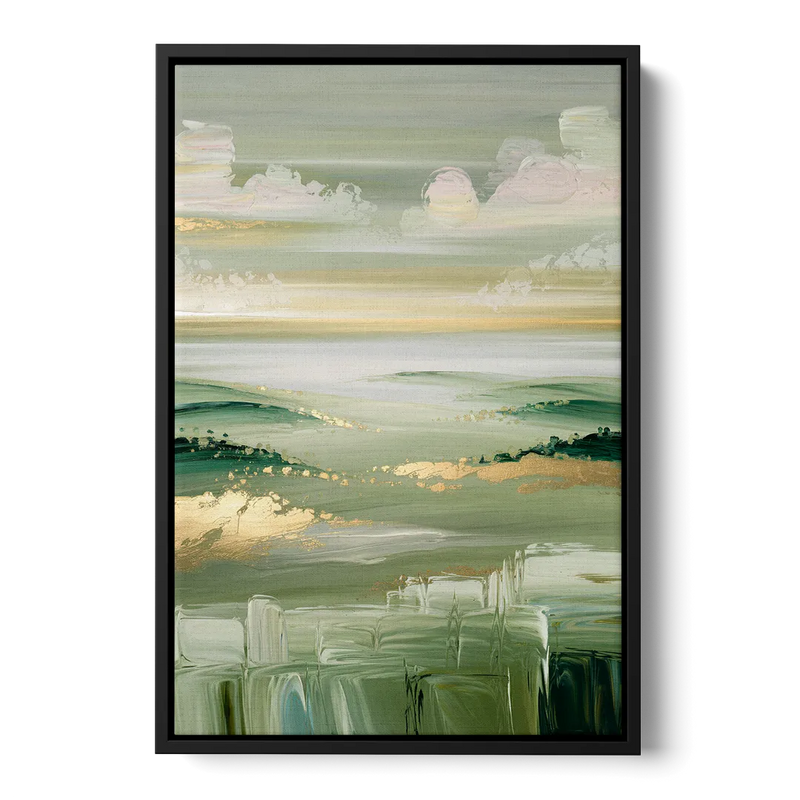 Glendale Scenic Horizons Front - Black Canvas Wall Art