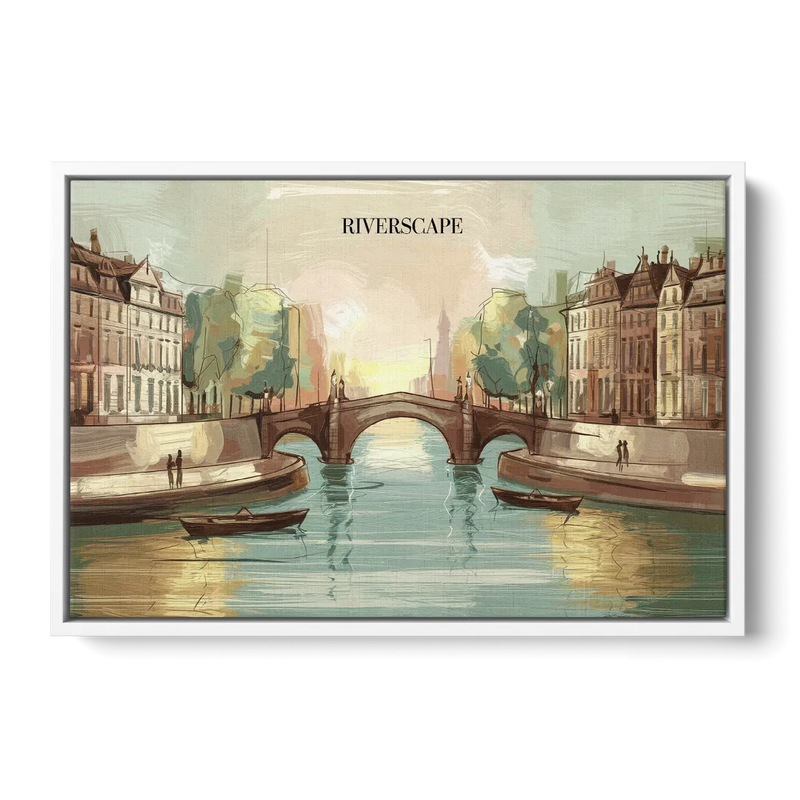 Glendale Urban Serenity Front - White Canvas Wall Art