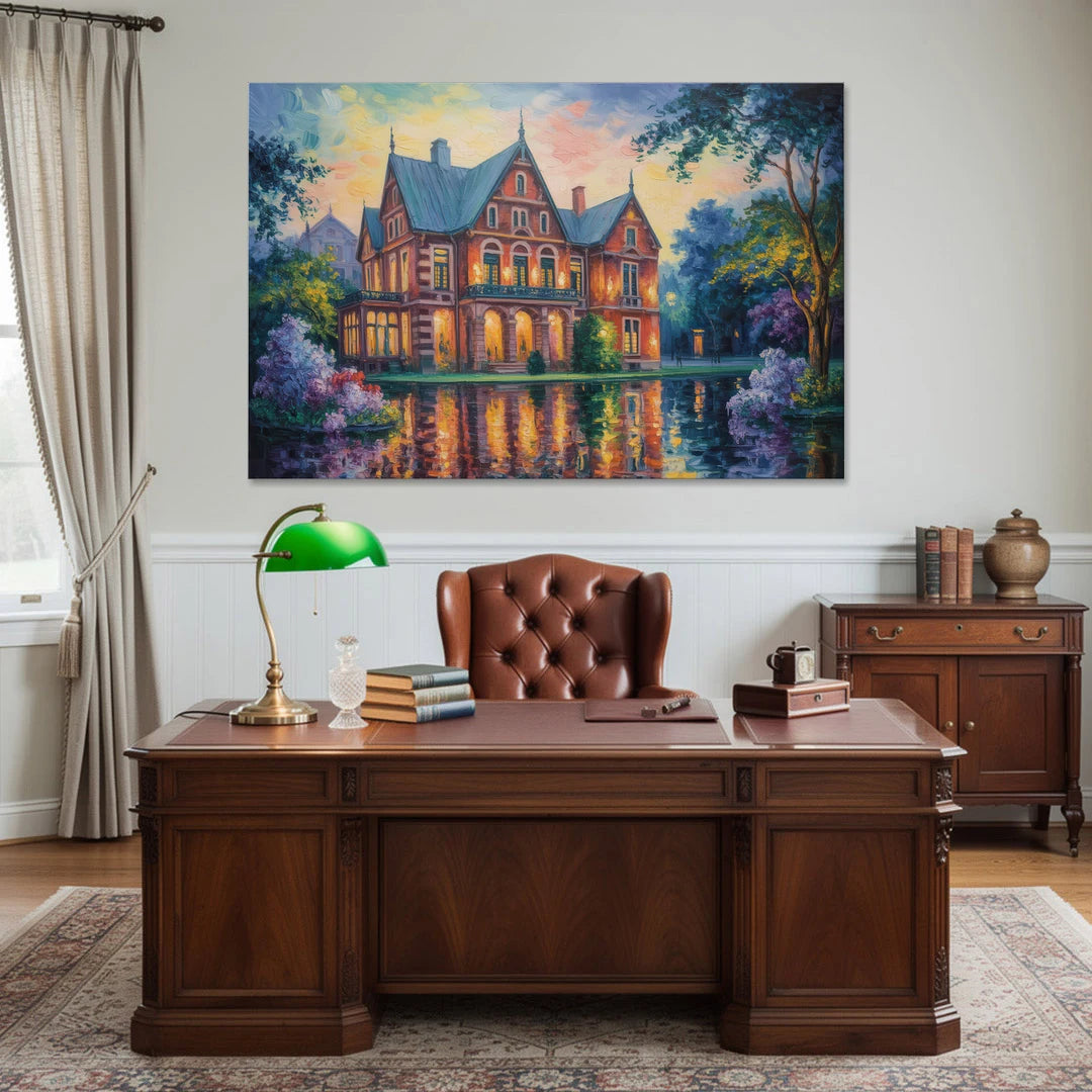 Goethe House Heritage - Canvas Wall Art - Office - 60x40