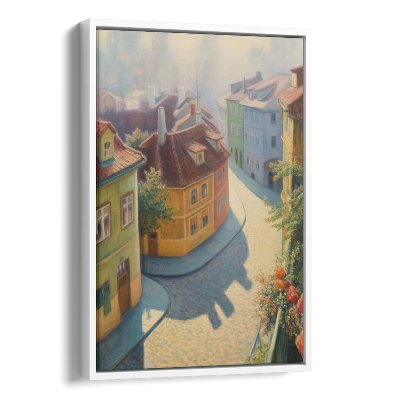 Golden Lane Stories Side - White Canvas Wall Art
