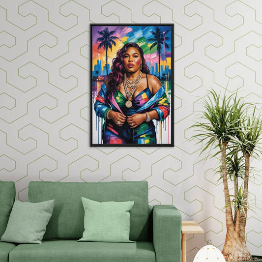 Good As Gold 2.0 - Living Room Black Frame Canvas