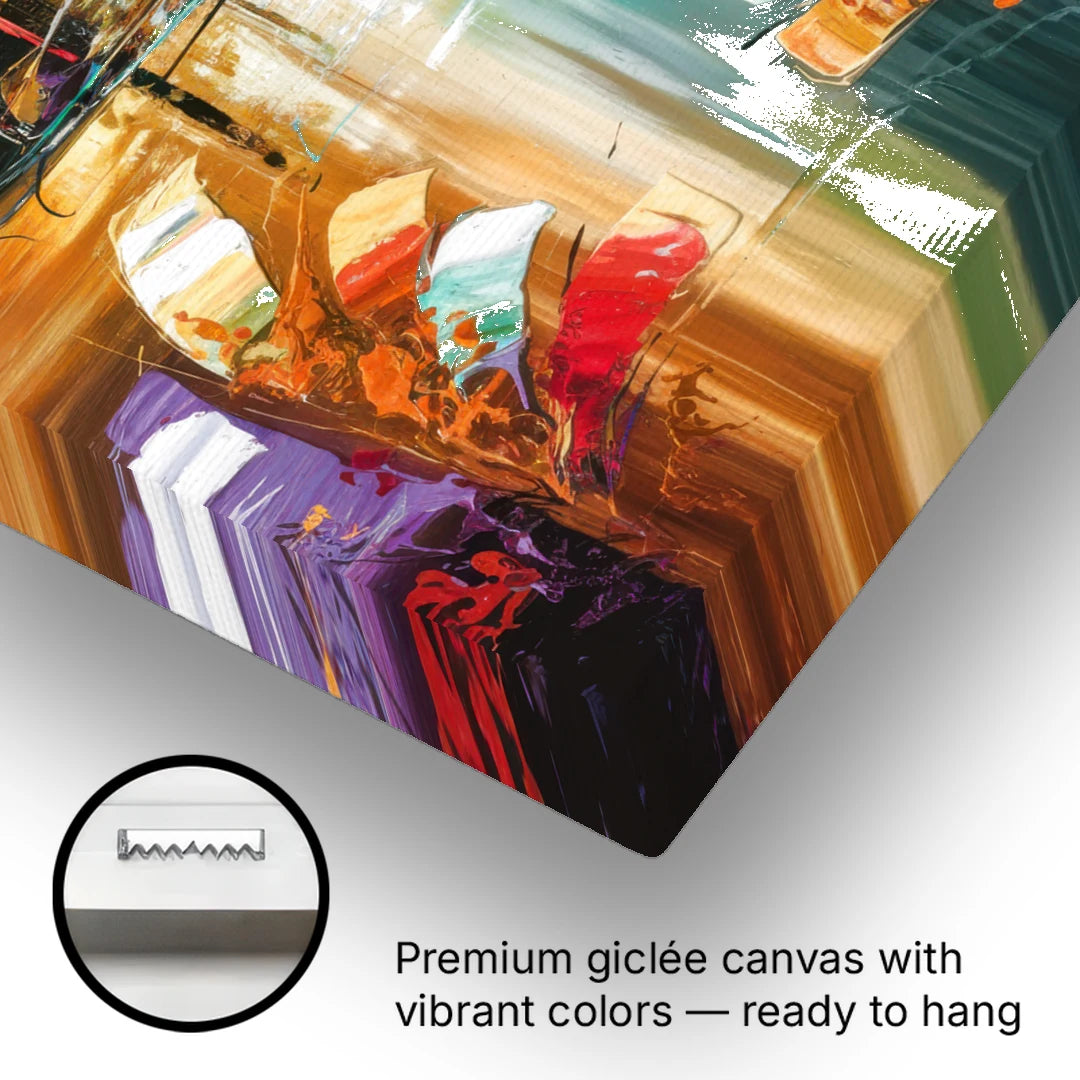Grand Rapids Artistic City Vibes - Canvas Wall Art - Gallery Wrap Corner