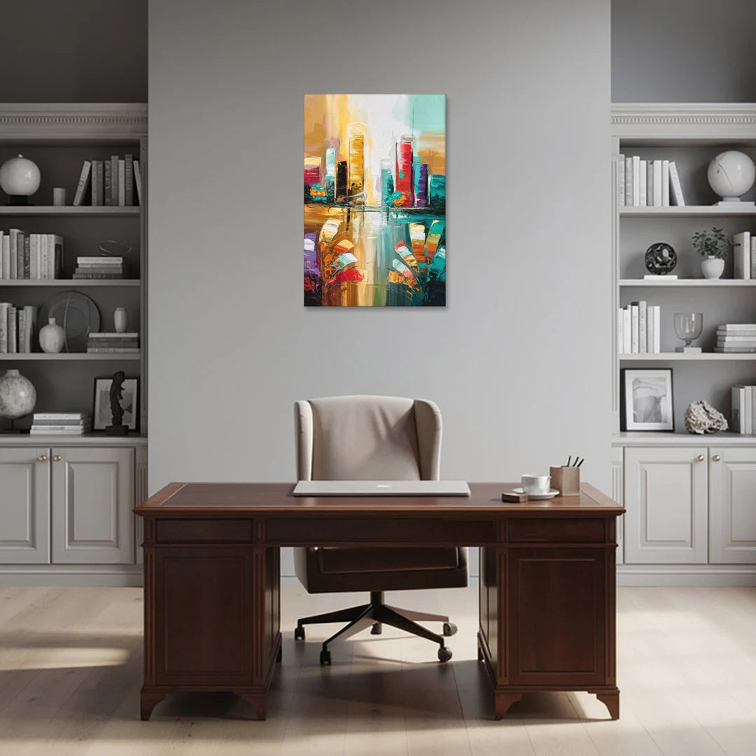Grand Rapids Artistic City Vibes - Canvas Wall Art - Office - 24x36