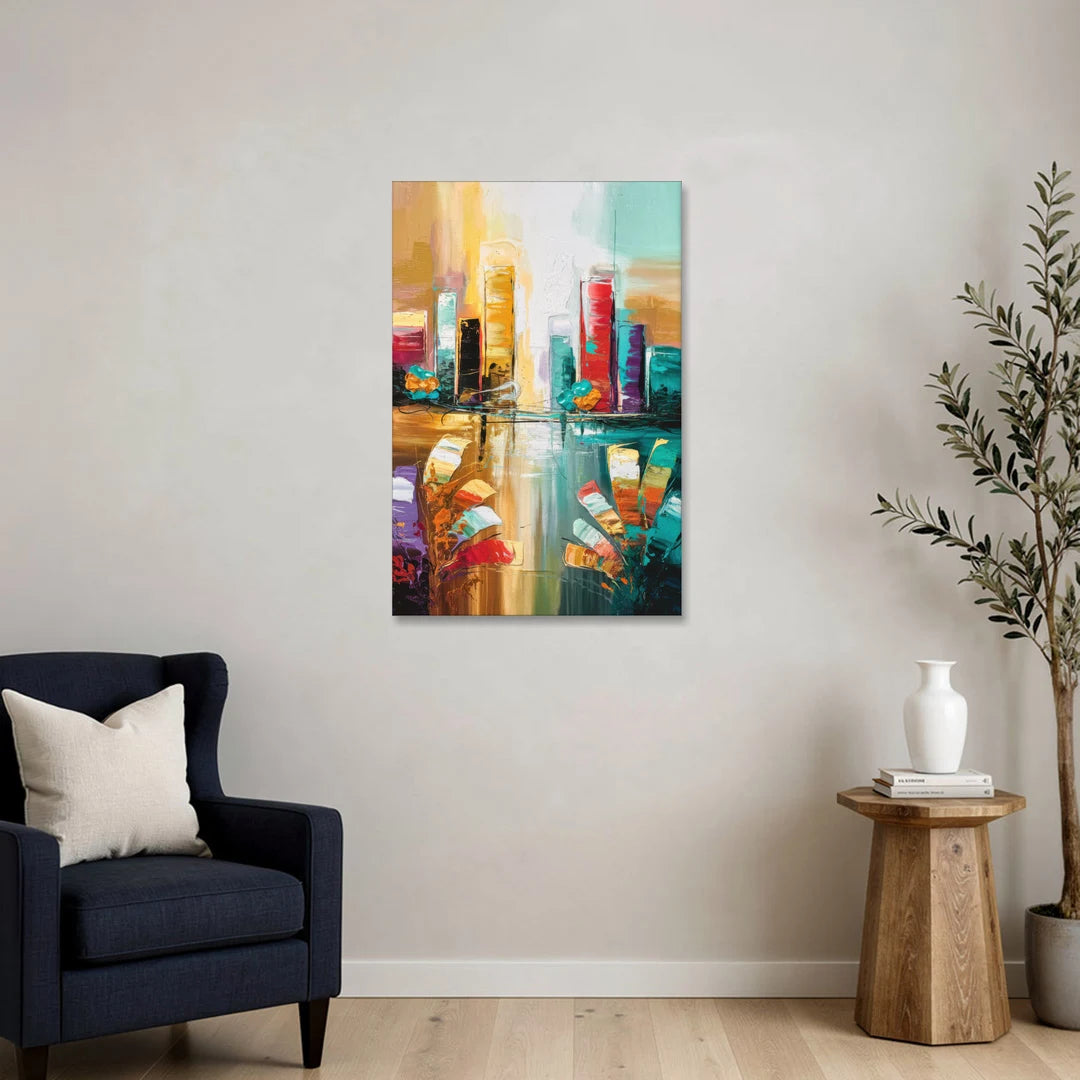 Grand Rapids Artistic City Vibes - Canvas Wall Art - Sofa - 24x36