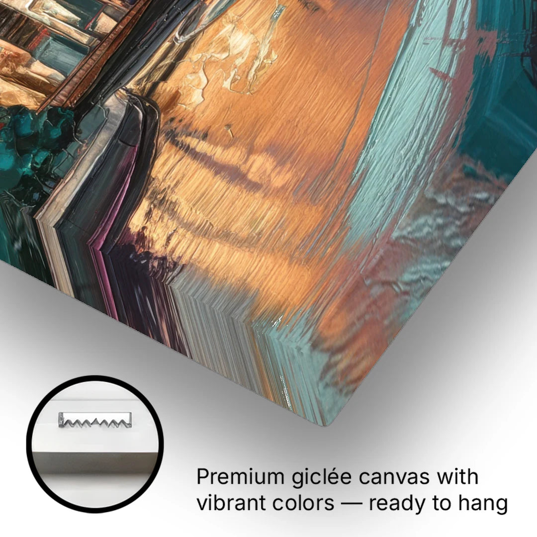 Grand Rapids Downtown Skyline - Canvas Wall Art - Gallery Wrap Corner