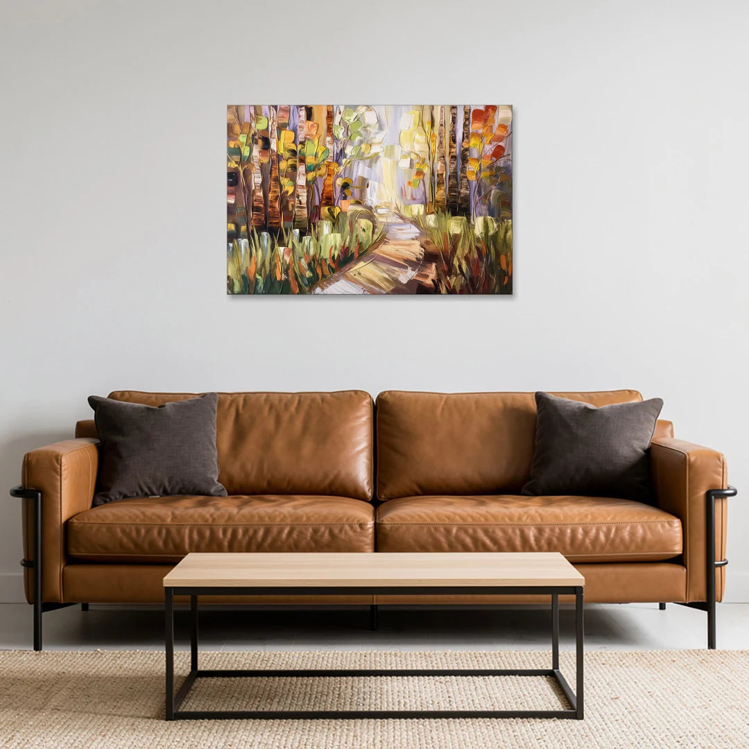 Grand Rapids Seasonal Foliage - Canvas Wall Art - Sofa - 36x24