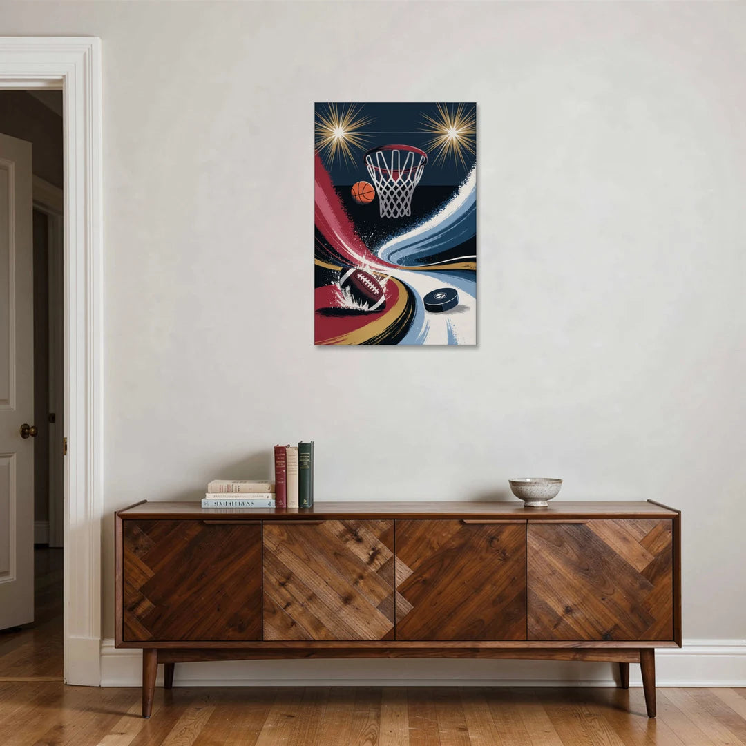 Grand Rapids Sports Team Pride - Canvas Wall Art - Coffee Table - 24x36