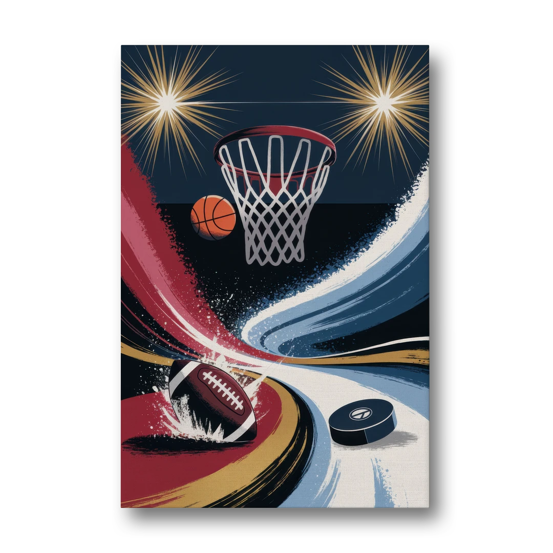 Grand Rapids Sports Team Pride - Canvas Wall Art - Front