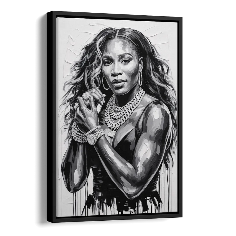 Grand Slam Side - Black Canvas Wall Art