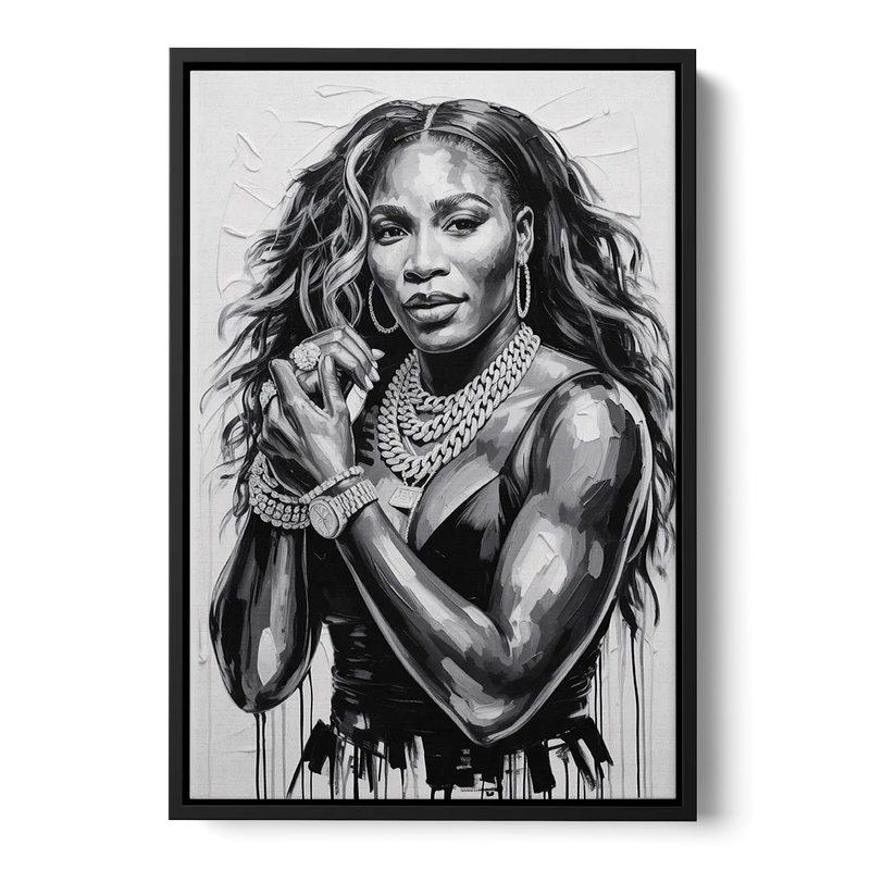 Grand Slam Front - Black Canvas Wall Art