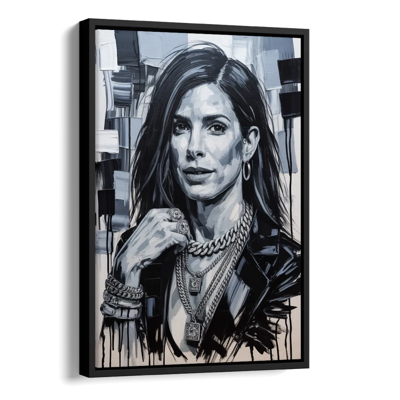 Gravity Side - Black Canvas Wall Art
