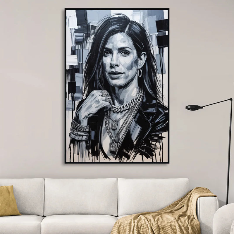Gravity Living Room - Black Canvas Wall Art