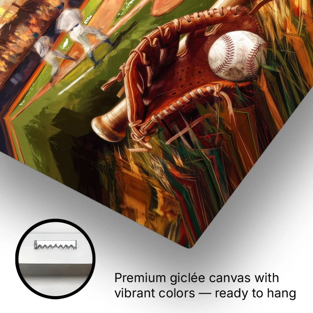Greensboro Baseball Heritage - Canvas Wall Art - Gallery Wrap Corner
