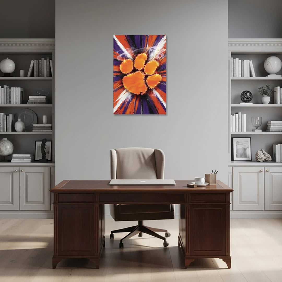 Greenville Clemson Tigers Pride - Canvas Wall Art - Office - 24x36